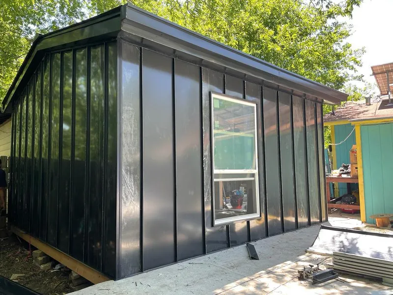 Black standing seam metal wall panels for Metal Roof Installation in District Heights